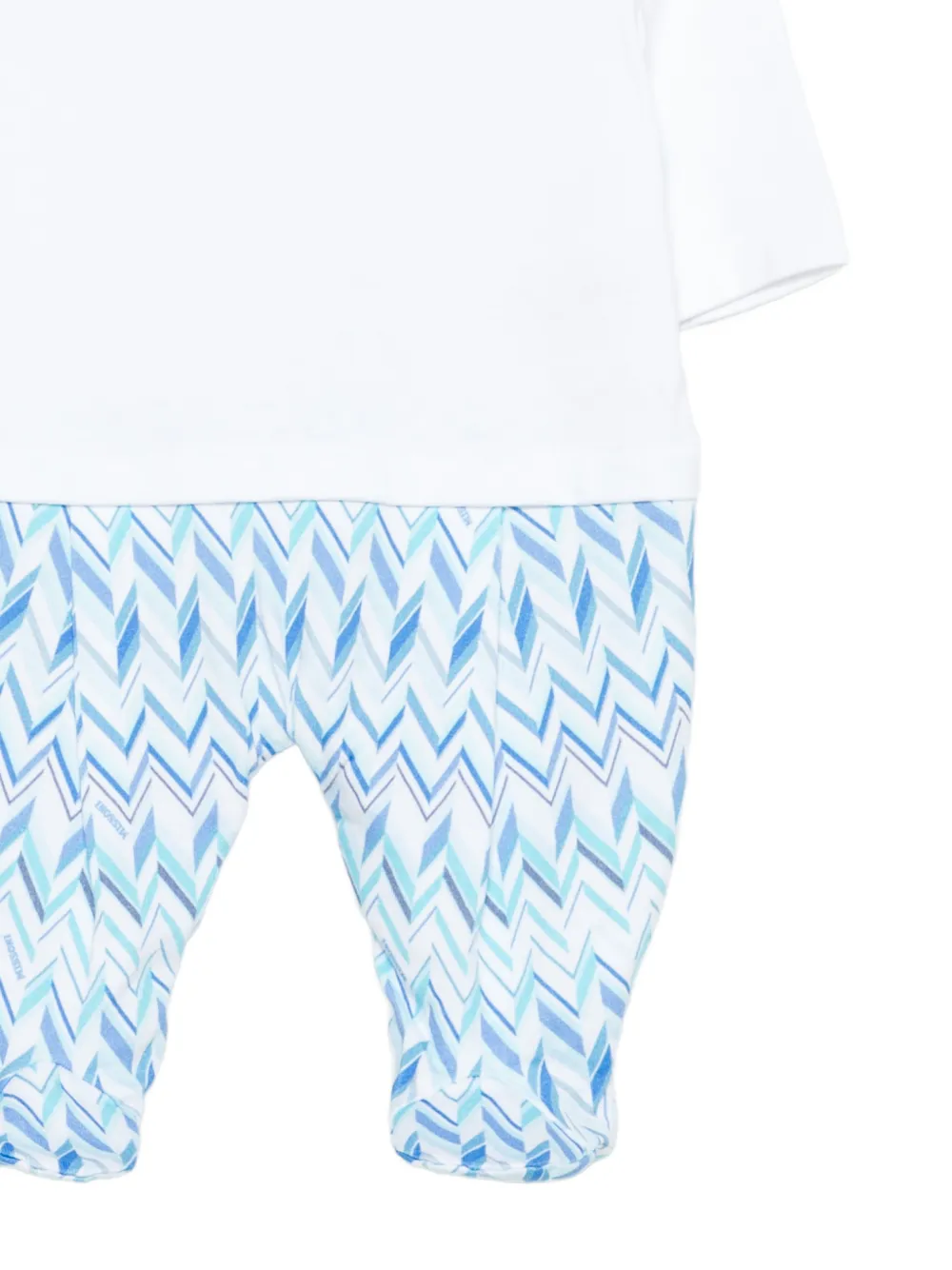 Пижама с зигзагообразным принтом Missoni Kids, белый — фото 3