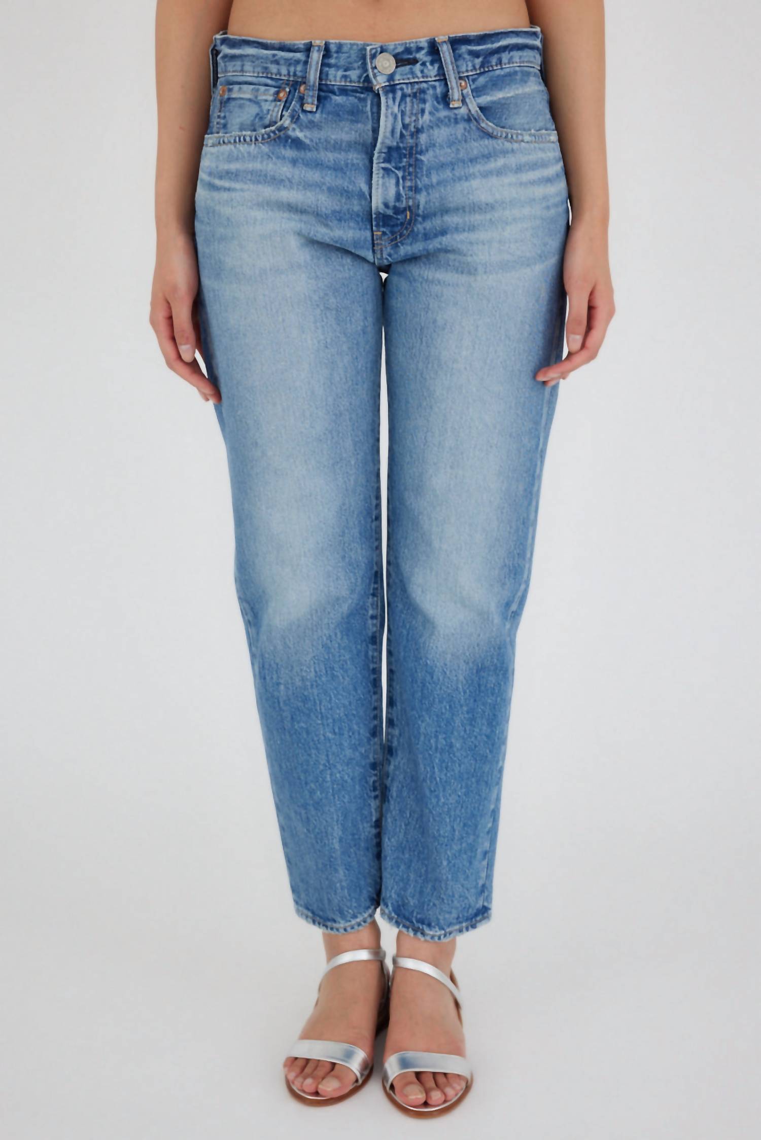 

Женские брюки Maplecrest Boy синего цвета Moussy