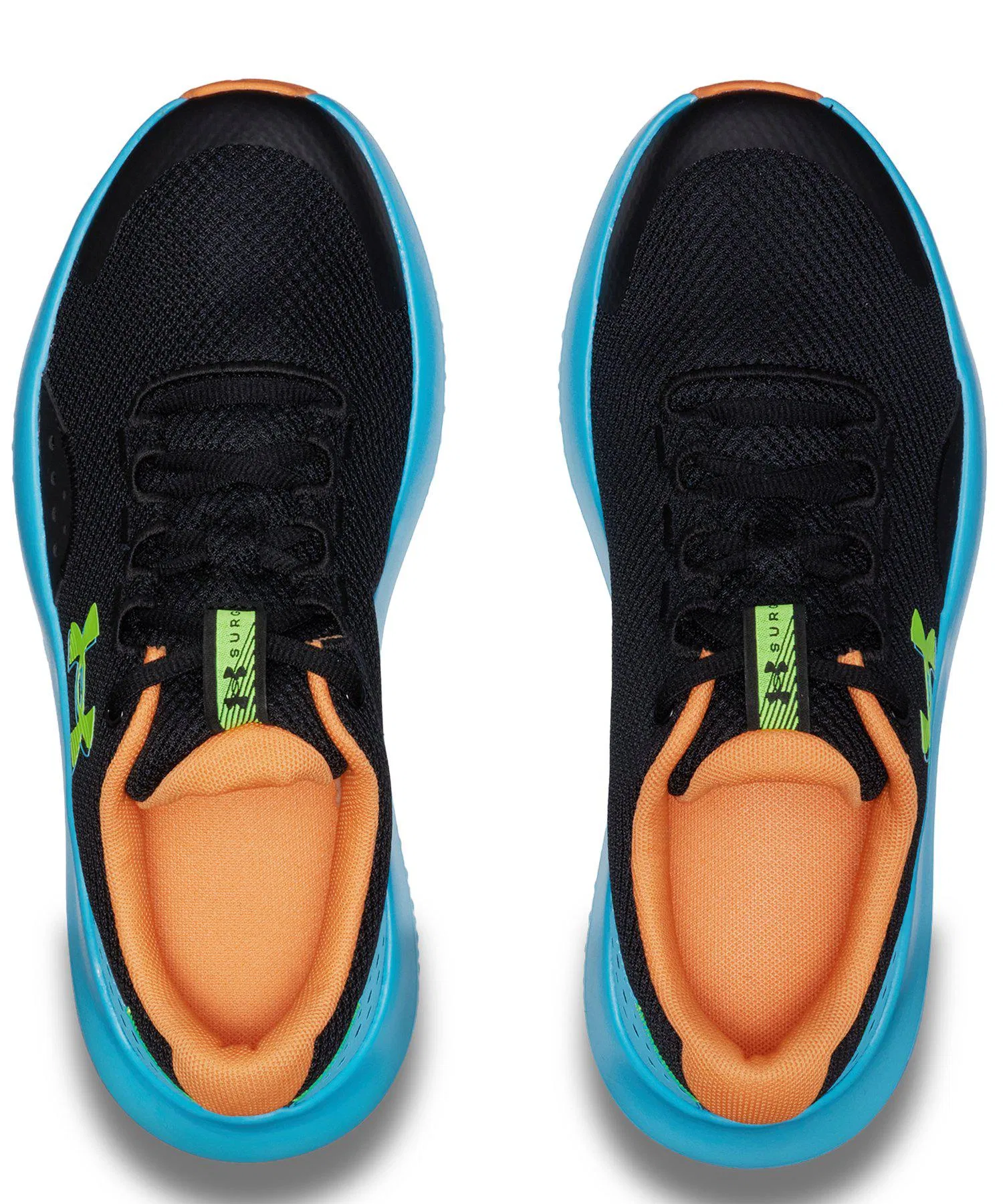 Детские кроссовки UNDER ARMOUR UA Surge 4 для бега чёрные с розовым — фото 3