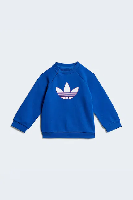 Детский спортивный костюм из хлопка Adidas Originals, синий — фото 2