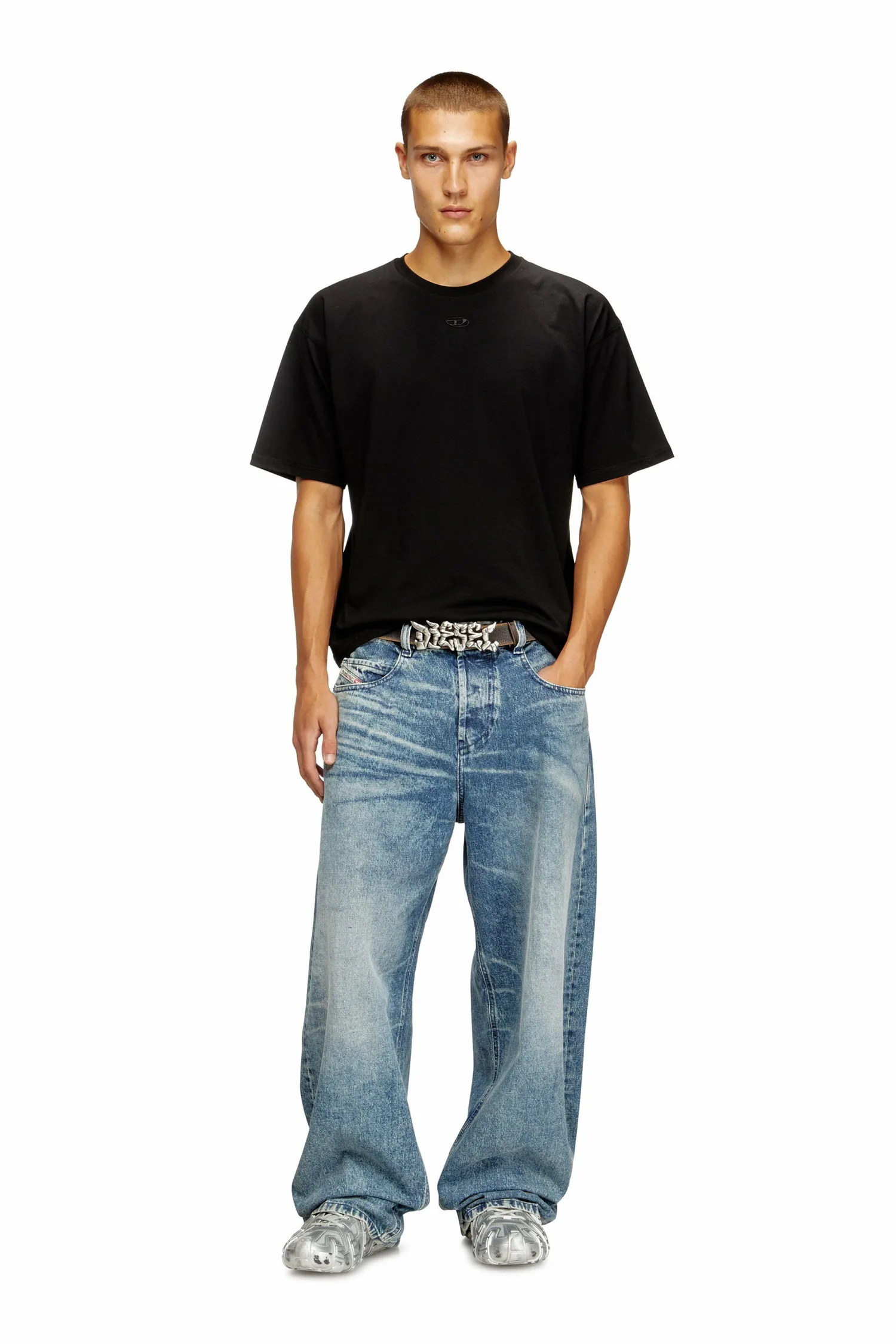 Мужская футболка T-LUCIEN-IHBI Diesel, black — фото 3