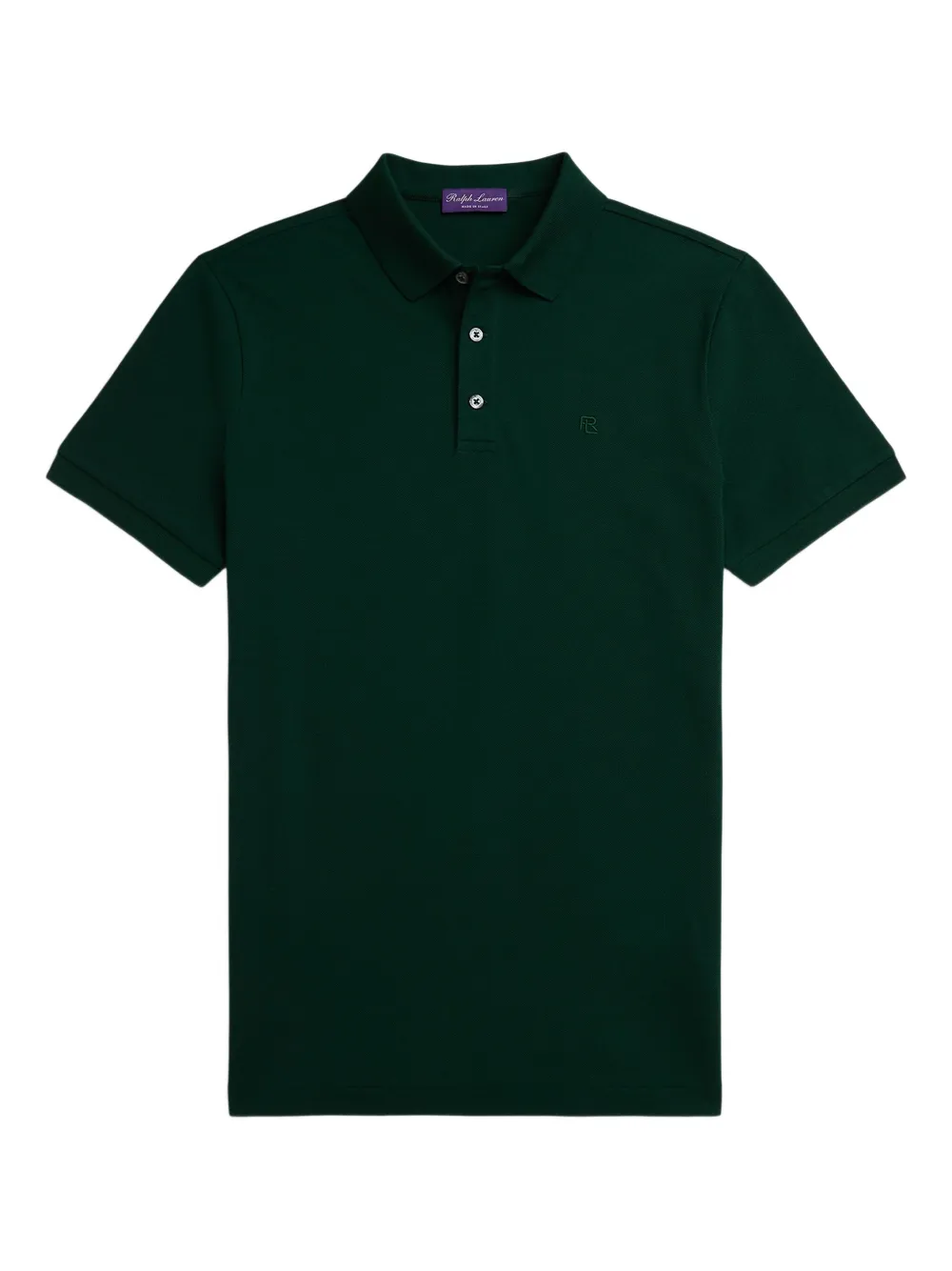 

Поло с вышитым логотипом Ralph Lauren Purple Label, зеленый