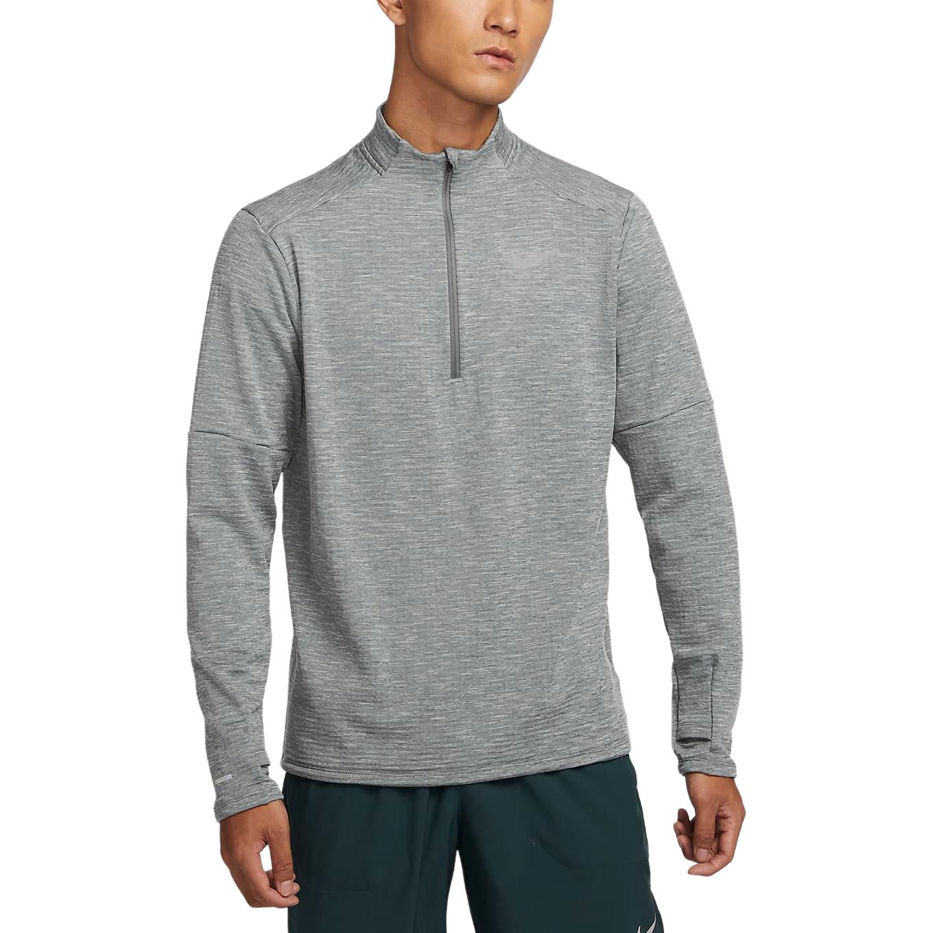 Nike Мужская футболка ElementTherma FIT дымчато-серого цвета — фото 3