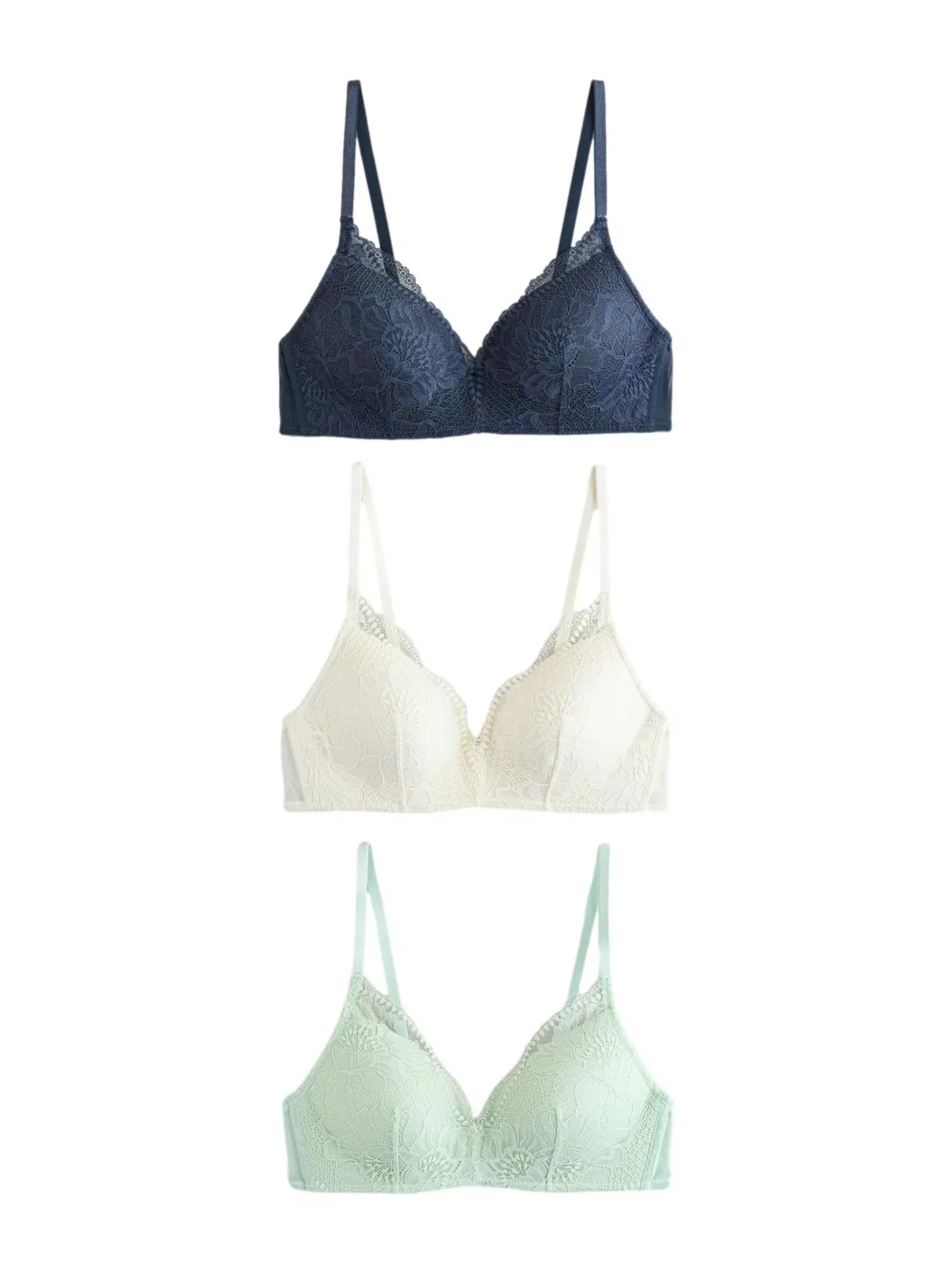 Классический бюстгальтер Next, Navy/Mint/White