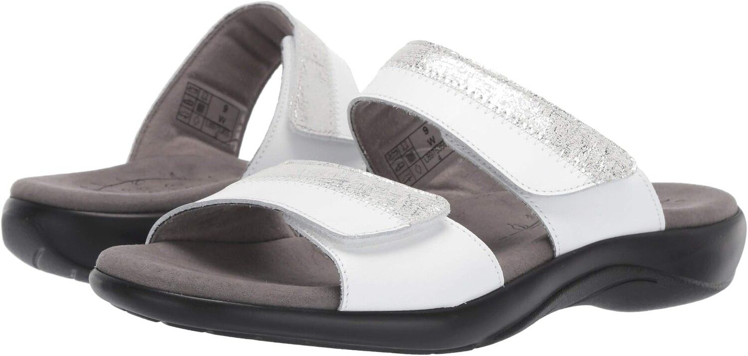 

Сандалии на плоской подошве Nudu Slide SAS, цвет White/Silver