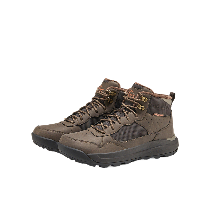 Ботинки STREET WEAR Short Snow Boots Men's Skechers, Dark Umber Coc — фото 4