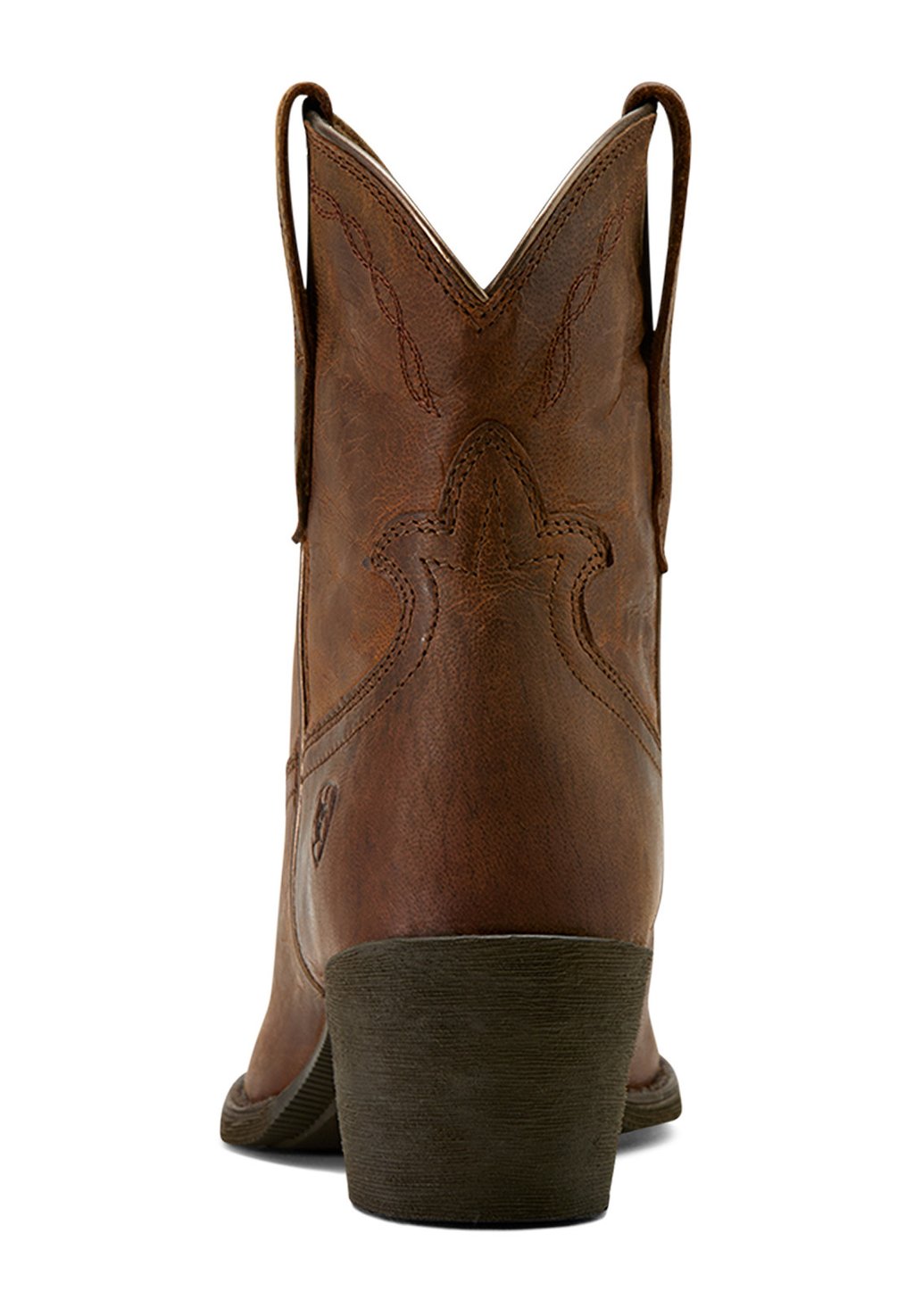 Женские ковбойские ботинки Ariat WESTERN MAGGIE кожаные на каблуке, коричневый — фото 3