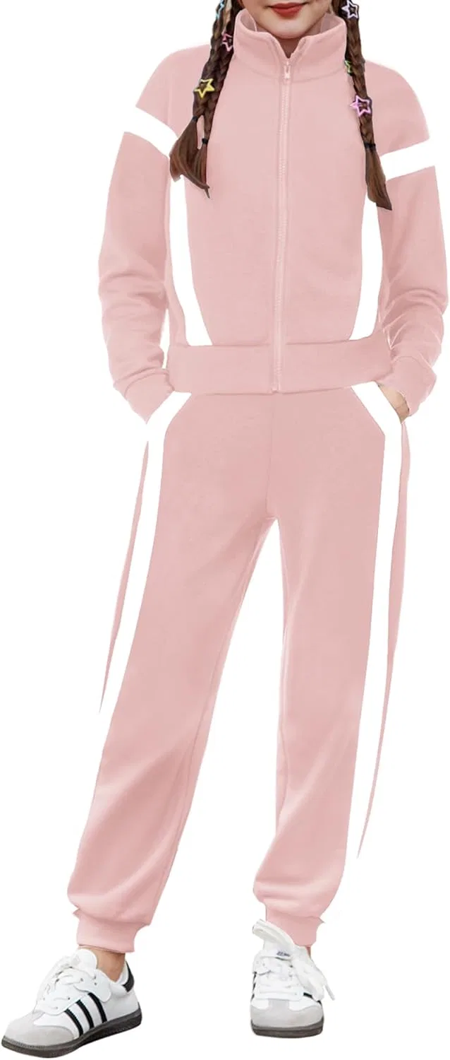 Детский спортивный костюм с контрастными полосками Zaclotre, 2 предмета, Light Pink