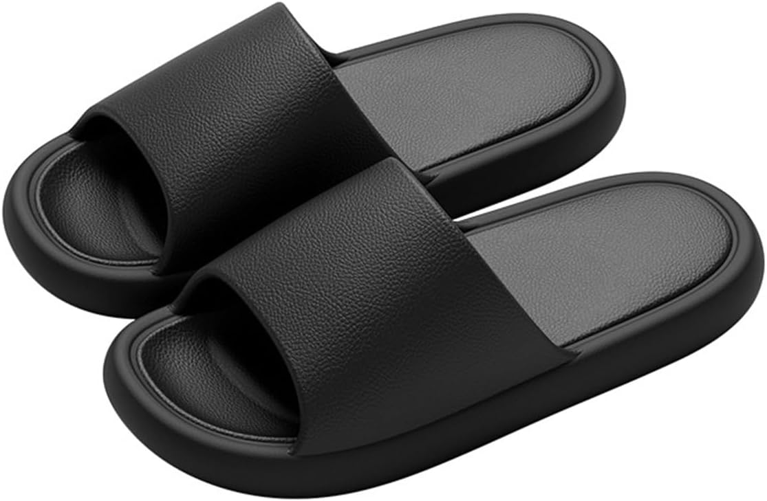 

Мужские и женские шлепанцы AUXDIQ для дома, быстросохнущие, для душа, у бассейна, пляжа и дома, черный