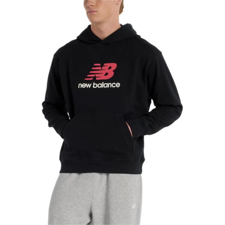 

Худи Logo French terry New Balance, черный