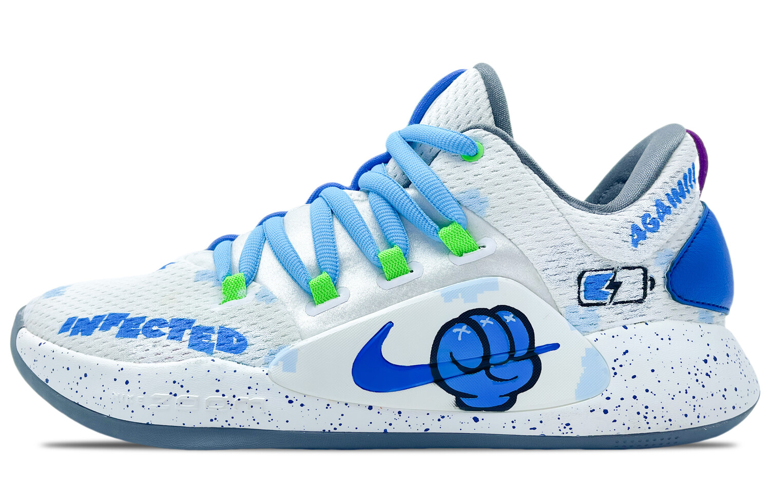 

Баскетбольные кроссовки Hyperdunk X мужские с низким верхом, синие, красные Nike