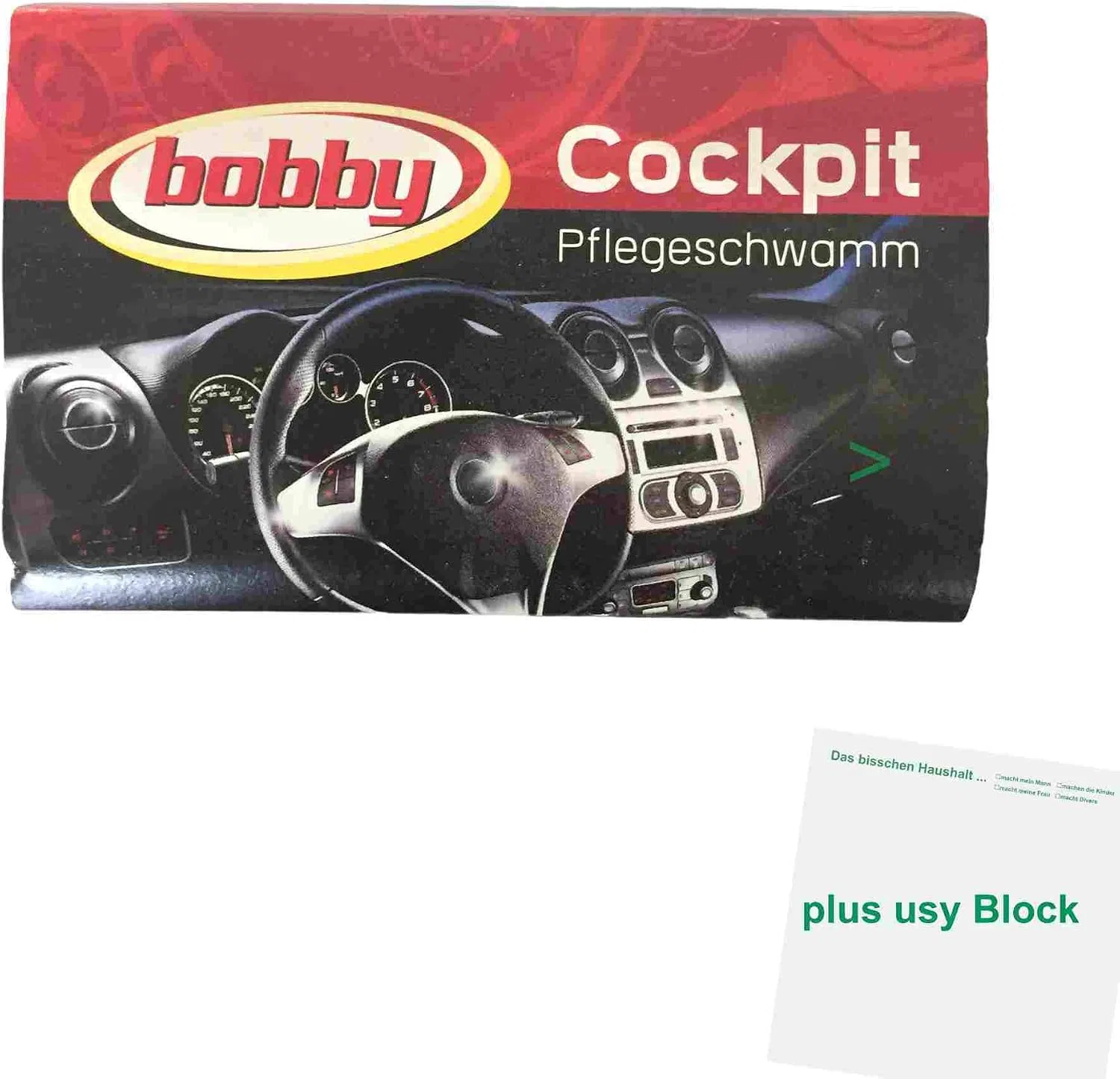 Губка для ухода за салоном Bobby, 1 шт, 100 г Usy