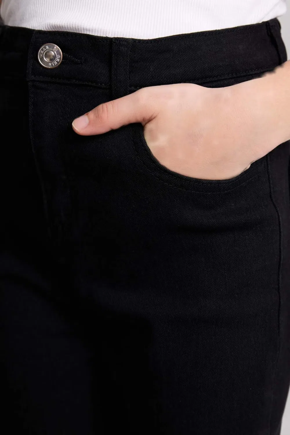 Джинсы узкие Skinny fit Defacto, черный — фото 3