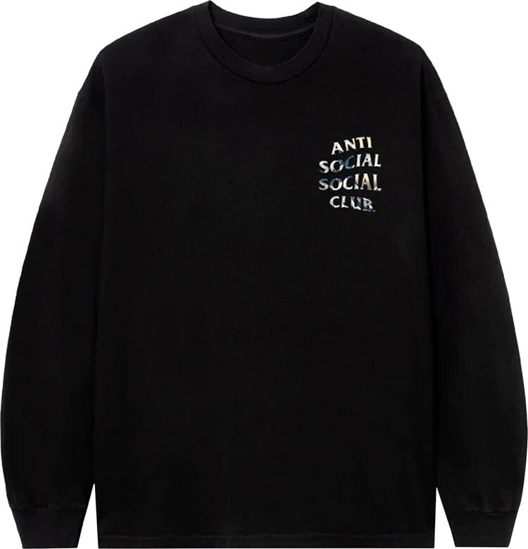 

Лонгслив Anti Social Social Club Tonkatsu Long-Sleeve Tee 'Black', черный
