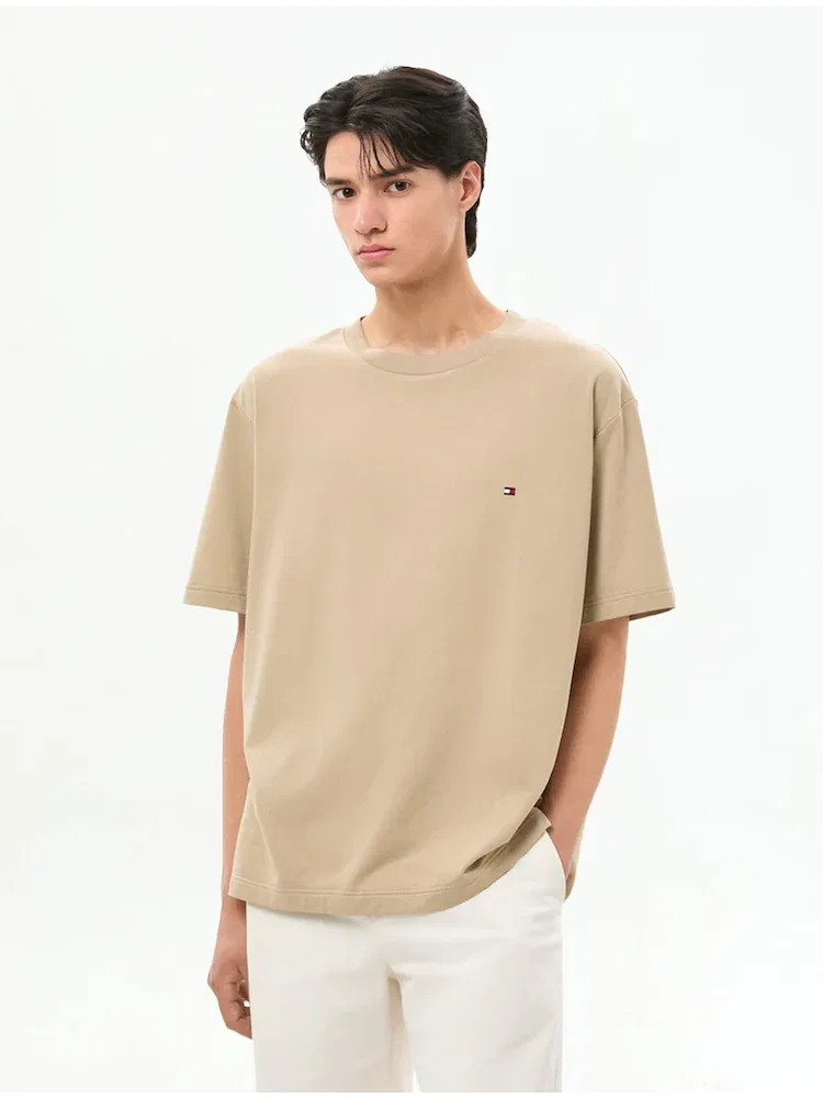 Футболка с коротким рукавом Relax Fit TOMMY HILFIGER, Beige