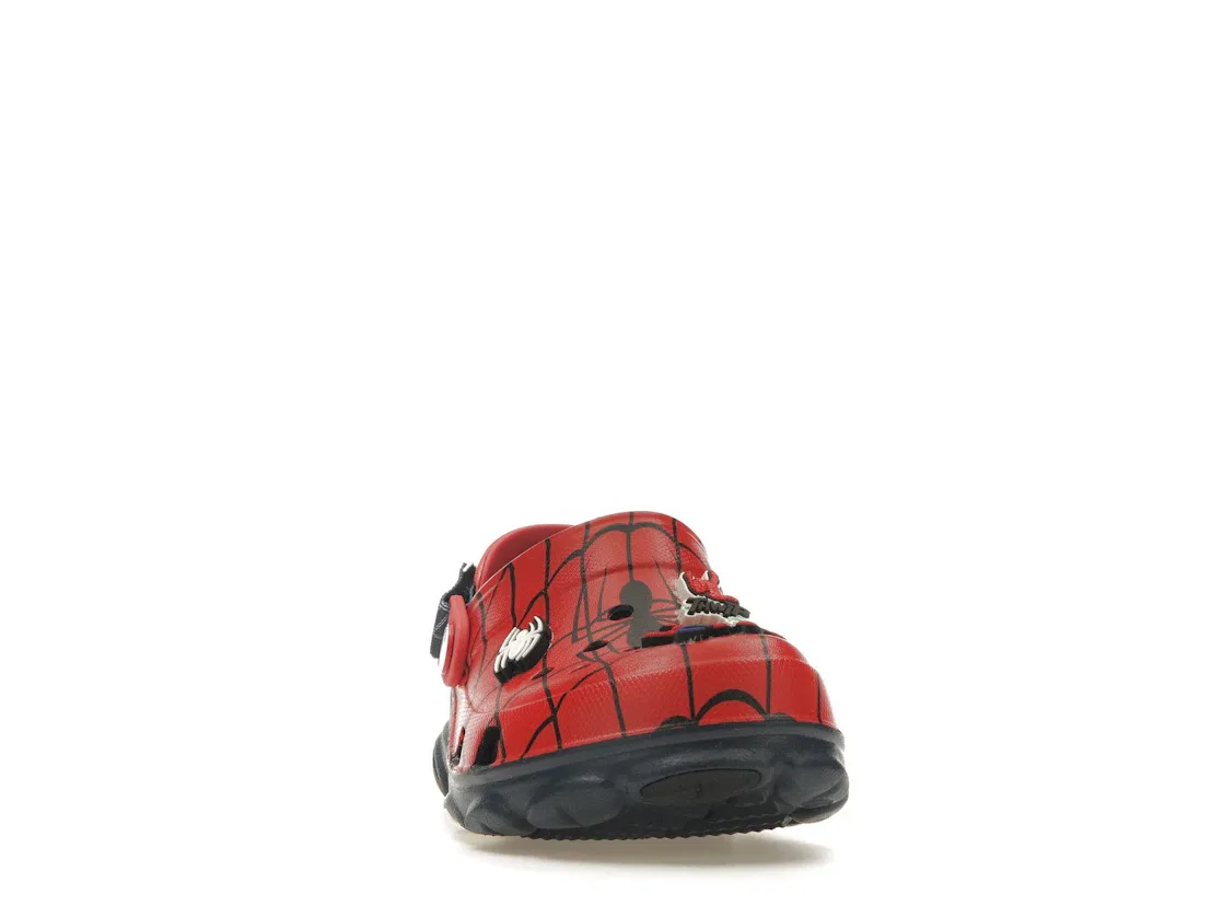 Детские кроссовки-сабо с принтом Marvel Spider-Man Crocs Classic All-Terrain Clog, Red/Navy — фото 2