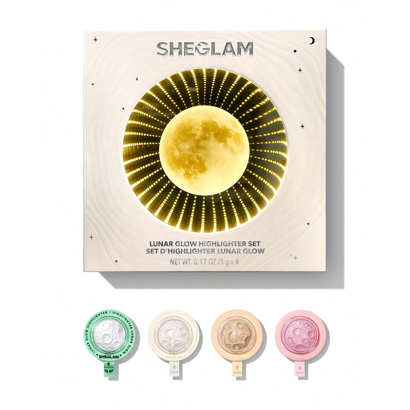 

Набор хайлайтеров Sheglam Lunar Glow, 4 предмета