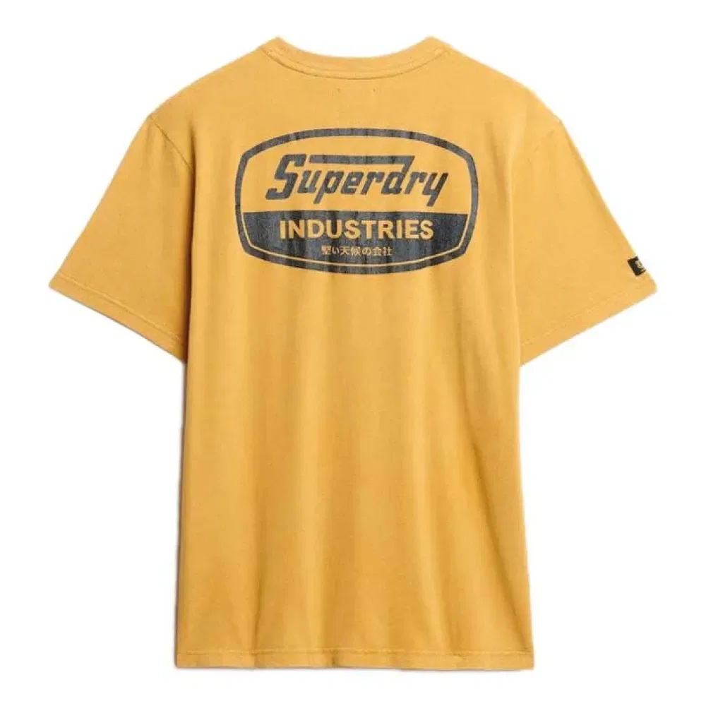 Футболка свободного кроя с коротким рукавом Work Logo Superdry, желтый — фото 2