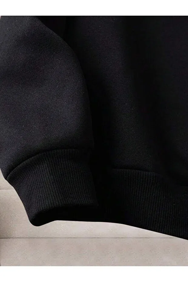 Детский комплект свитшота и брюк для мальчиков с принтом In My Toddler Era Svart Wear, Black — фото 4