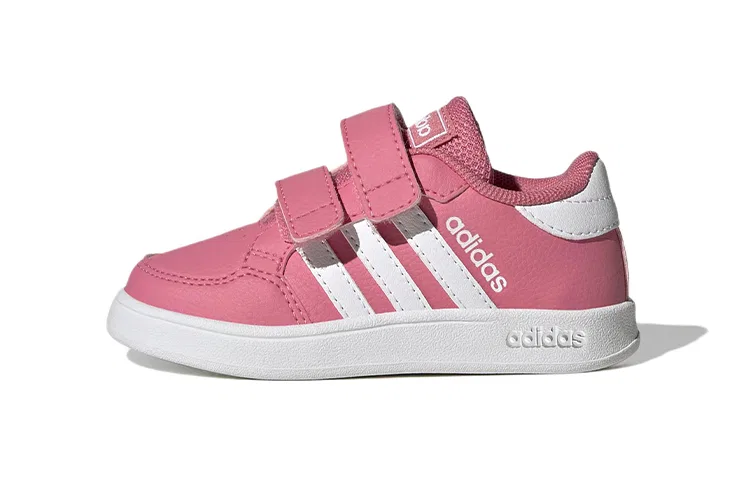 Детские кроссовки с застежкой-липучкой Breaknet Abrasion Resistant Low top Adidas Neo, Pink