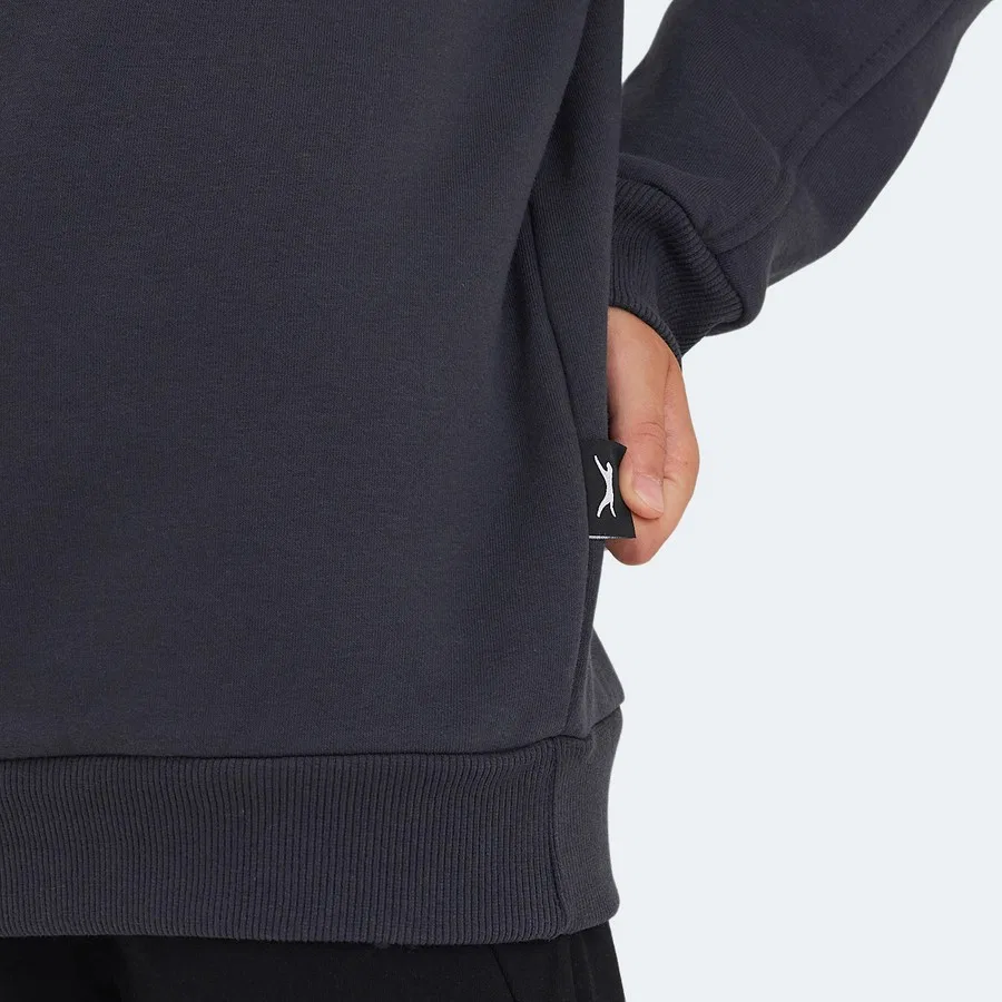 Детский свитшот с круглым вырезом LONE Slazenger, Темно-серый — фото 4