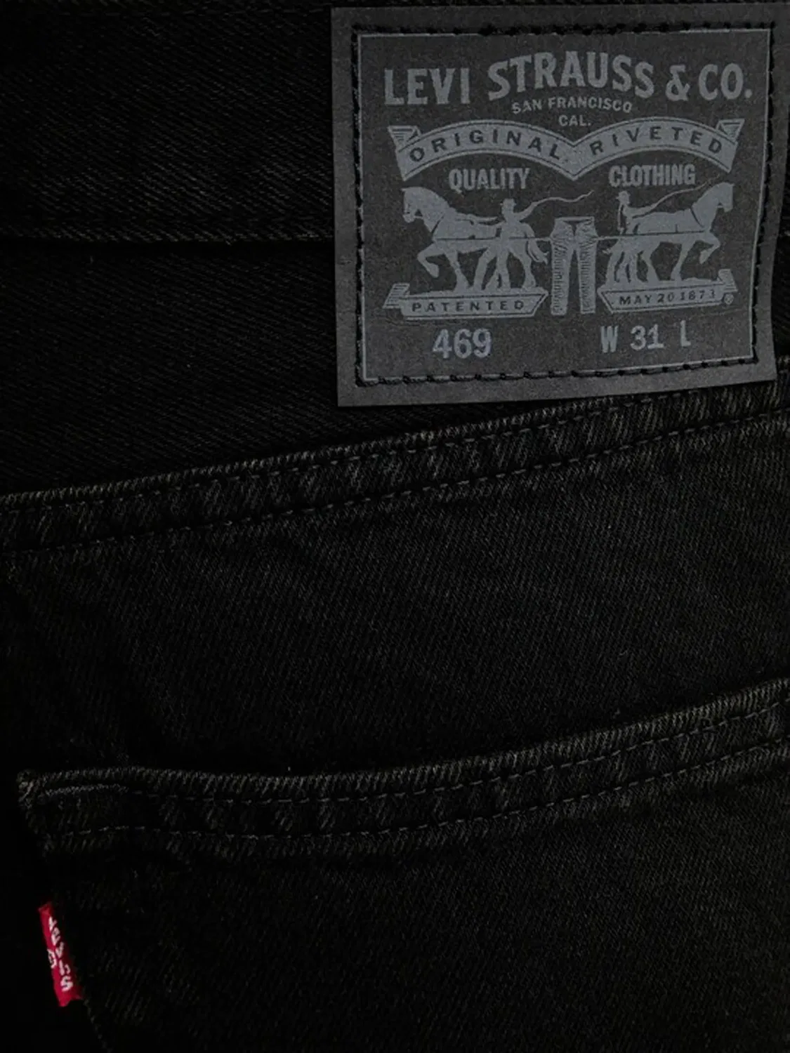 Шорты Back-Patch черные Levi's, черный — фото 3