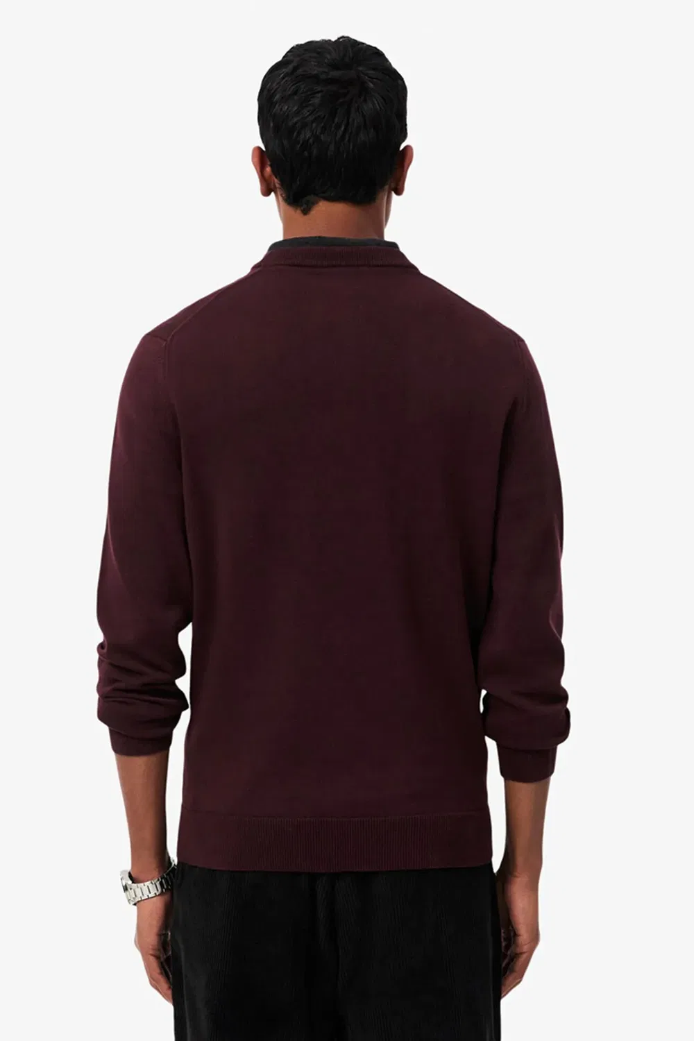 Свитер с круглым вырезом Lacoste, Burgundy — фото 3