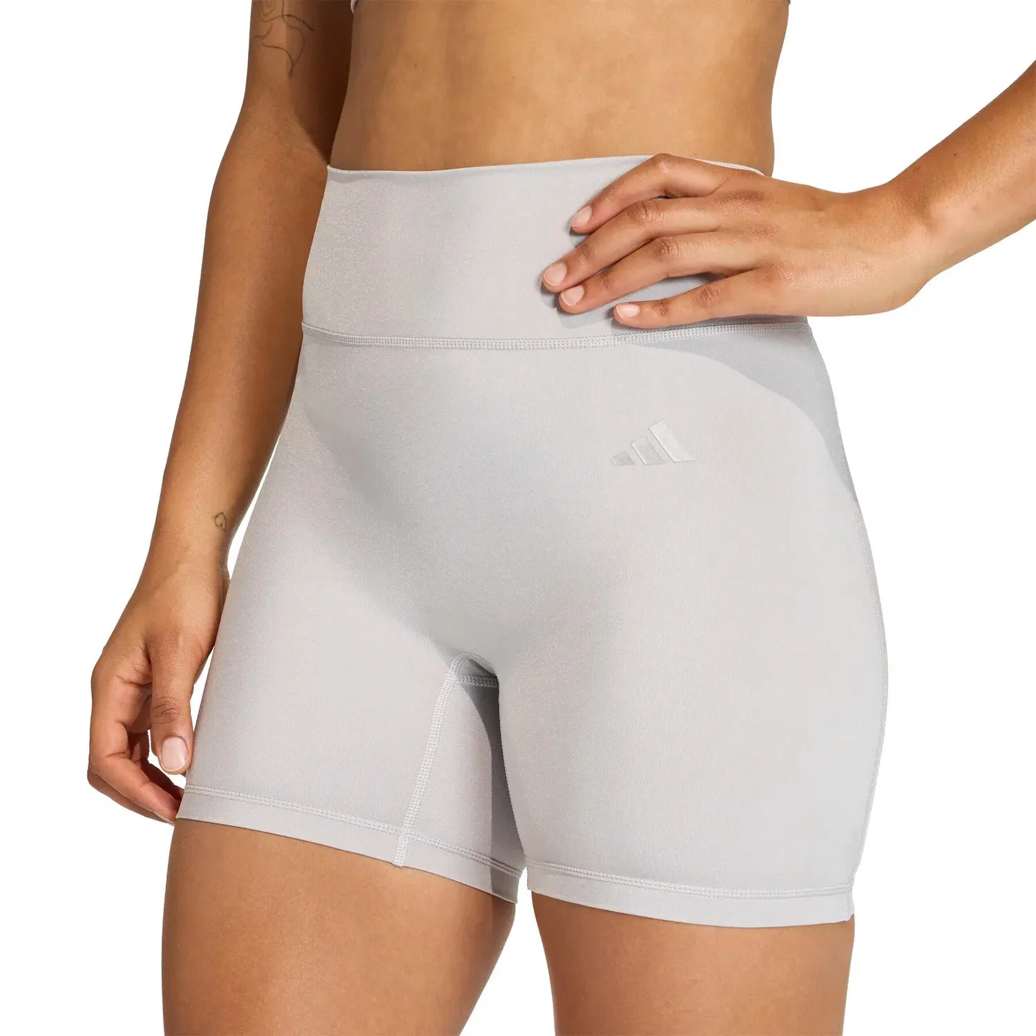 Женские леггинсы с высоким поясом Optime Essentials Adidas, Grau — фото 4