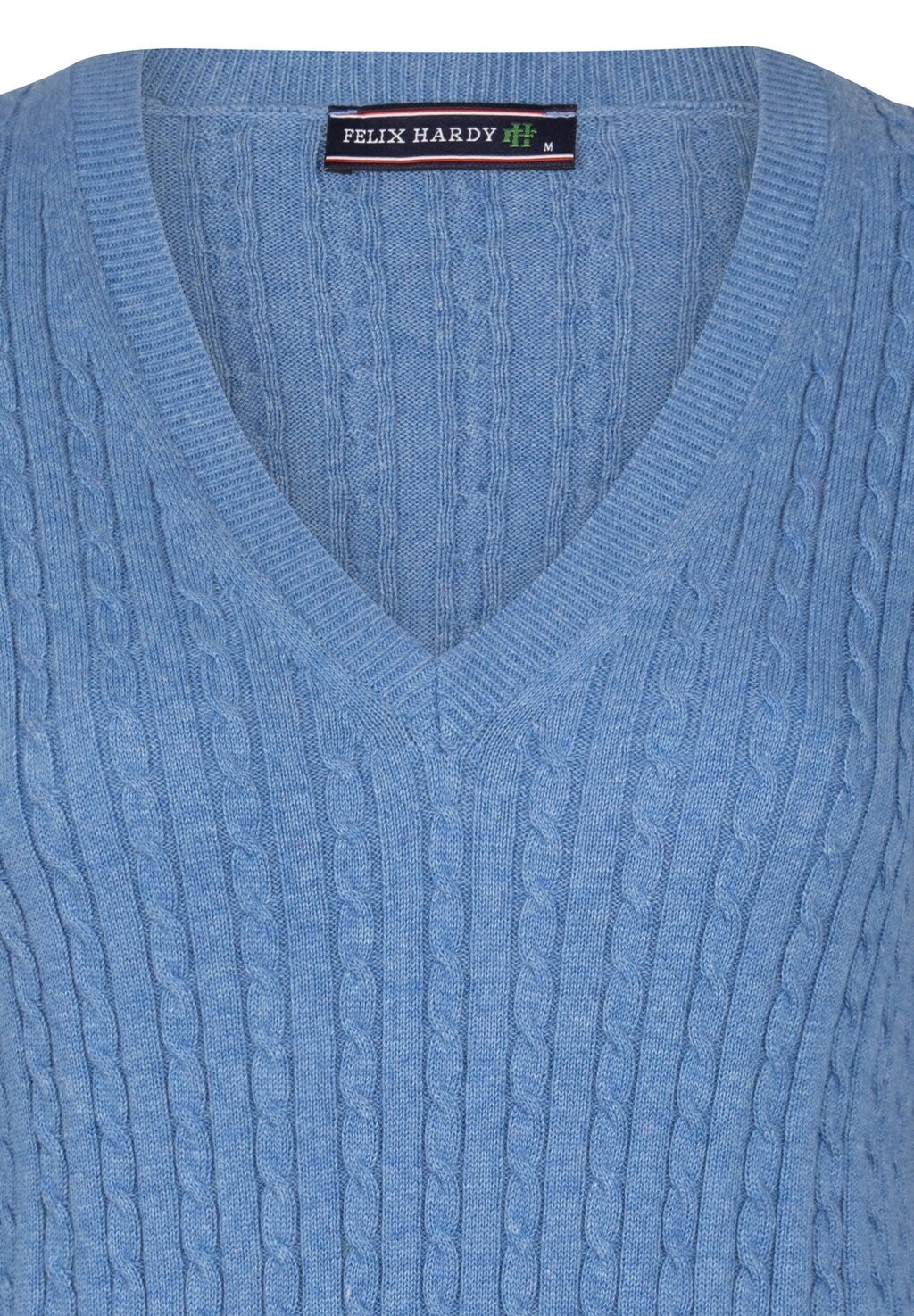 

Джемпер FINE CABLE V-NECK Felix Hardy, синий
