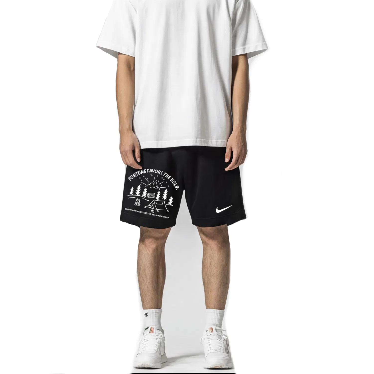 Мужские шорты для бега Nike Dri-FIT, Черный — фото 4