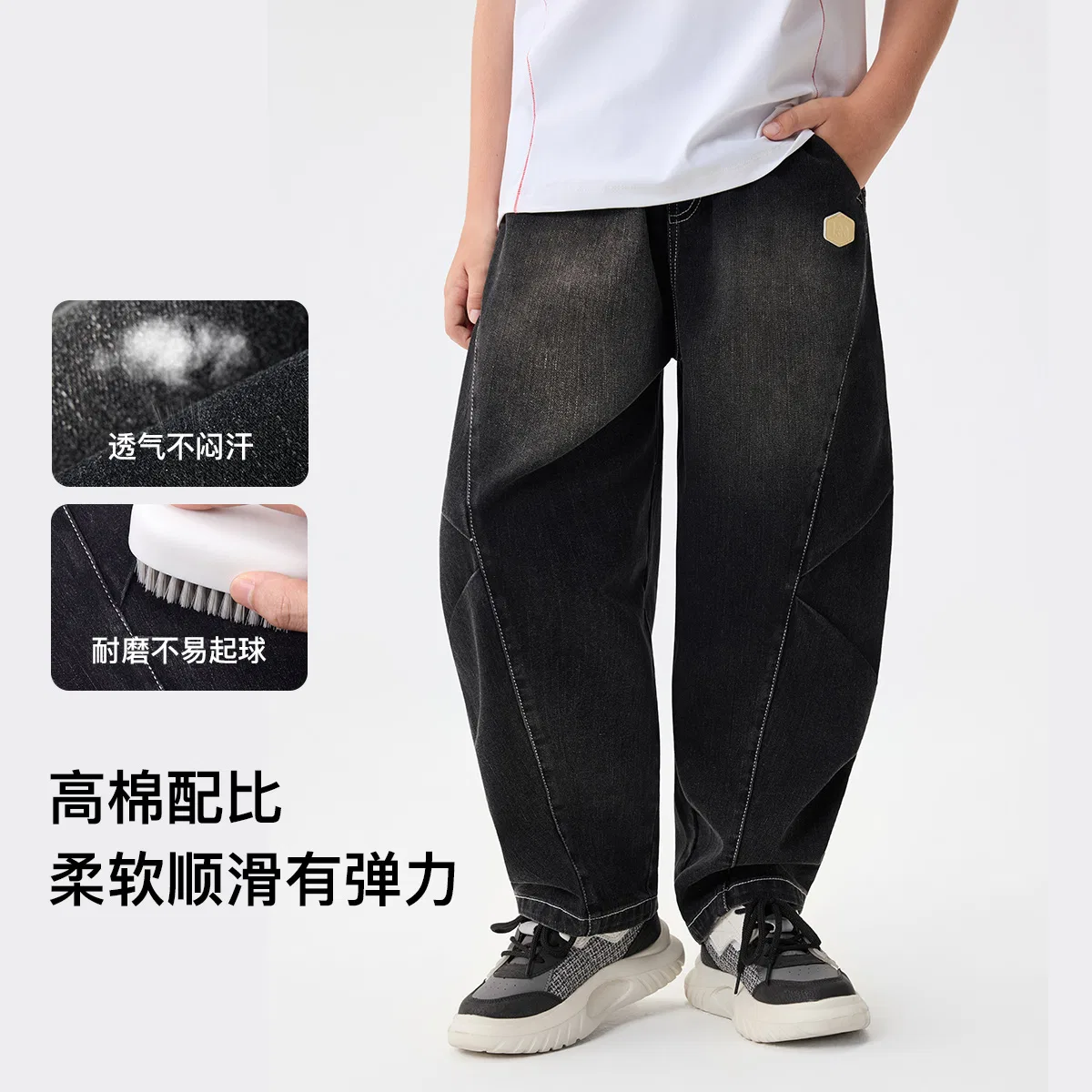 Детские джинсы Lee, Black Gray — фото 4