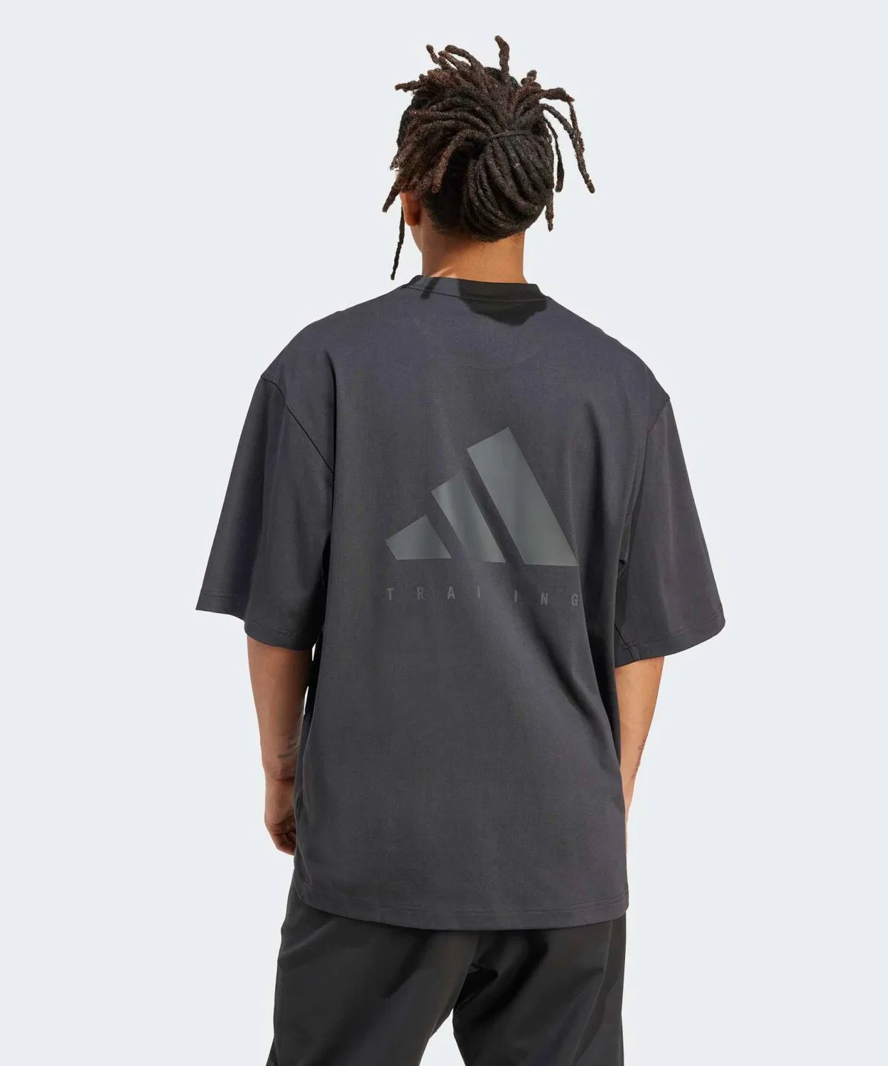 Мужская футболка свободного кроя с коротким рукавом Power Adidas, Black — фото 3