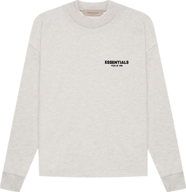 

Лонгслив Fear of God Essentials Long-Sleeve Tee 'Light Oatmeal', серый