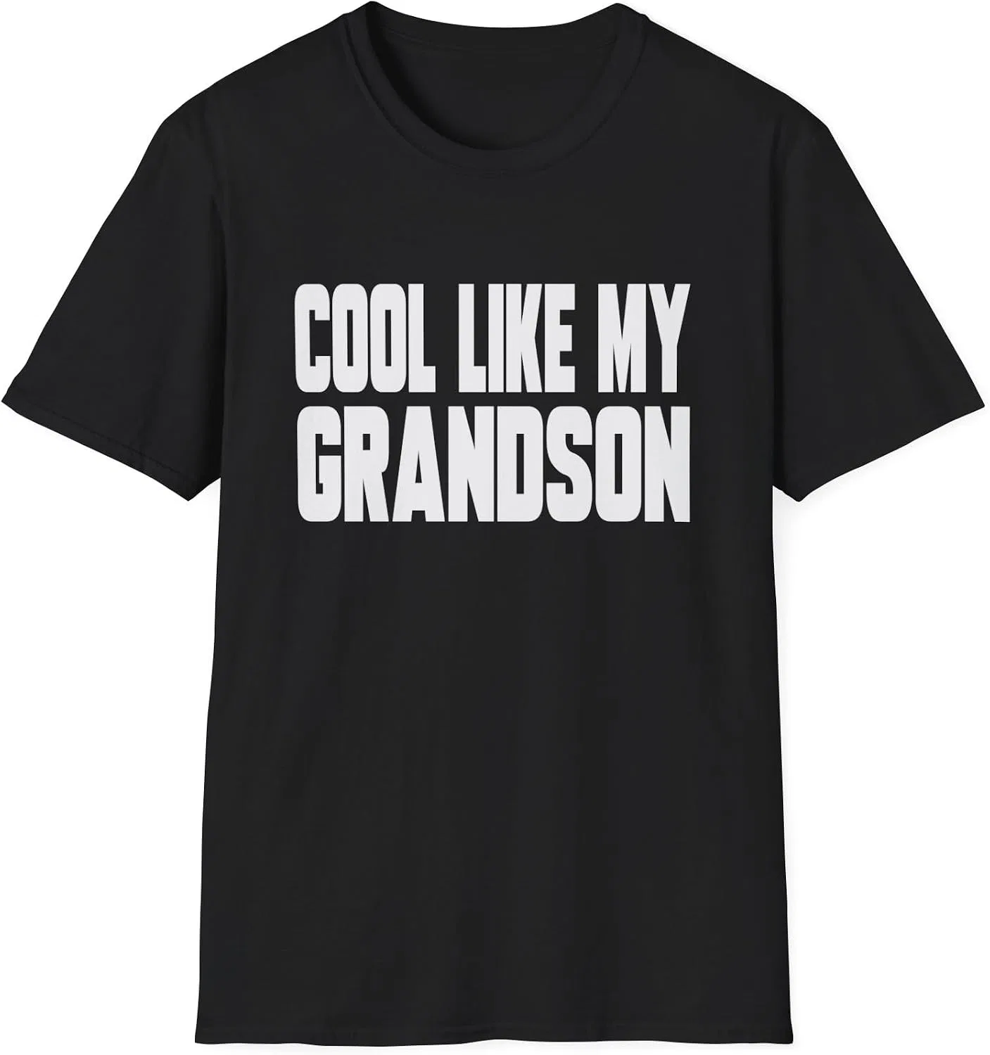 Футболка с принтом Cool Like My Grandkids Gildan 64000, White — фото 3