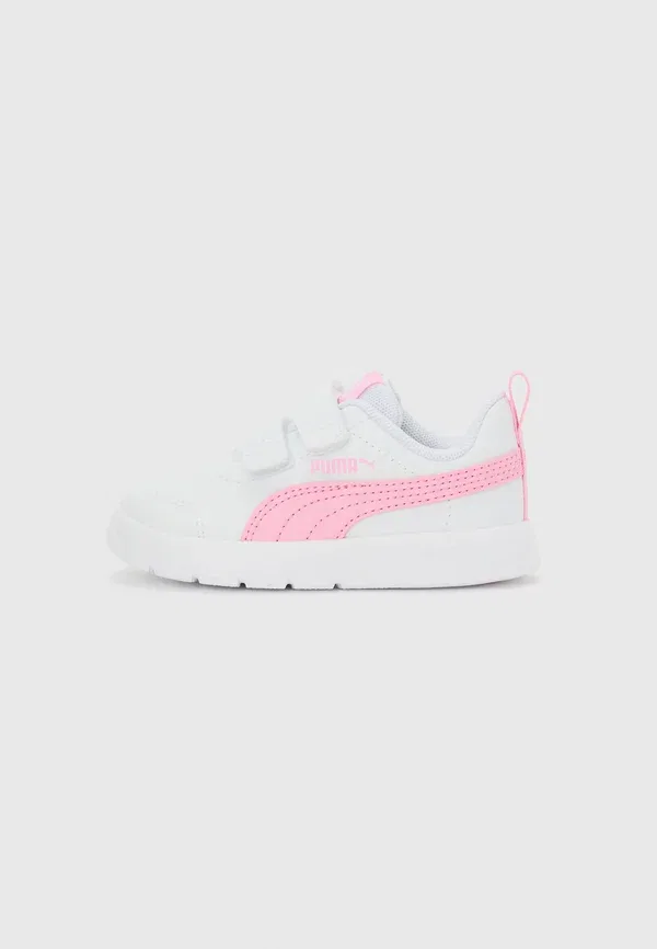 Кроссовки с искусственной кожи Courtflex v3 Puma, White/Pink Lilac, белый/розовый/сиреневый