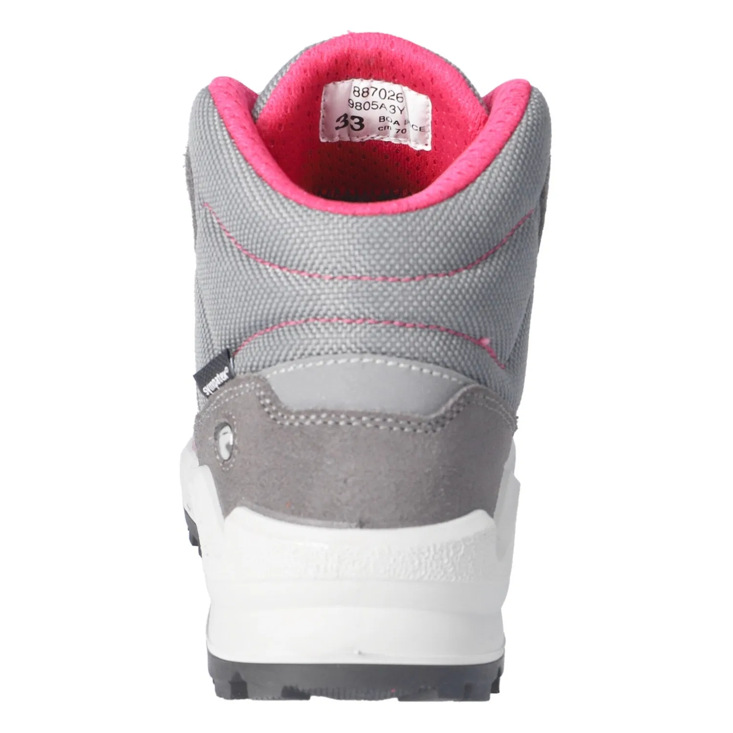 Детские кроссовки для активного отдыха с мембраной Sympatex Ricosta, Gray-Pink — фото 3