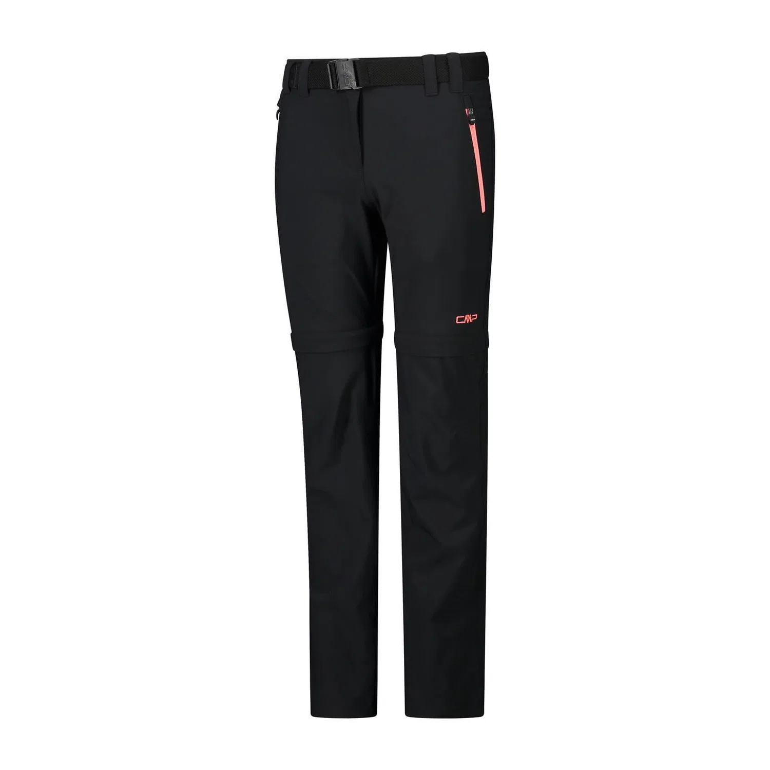 Детские штаны-трансформеры CMP Madchen Hose Stretch Zip Off, Schwarz Rosa Grau — фото 3