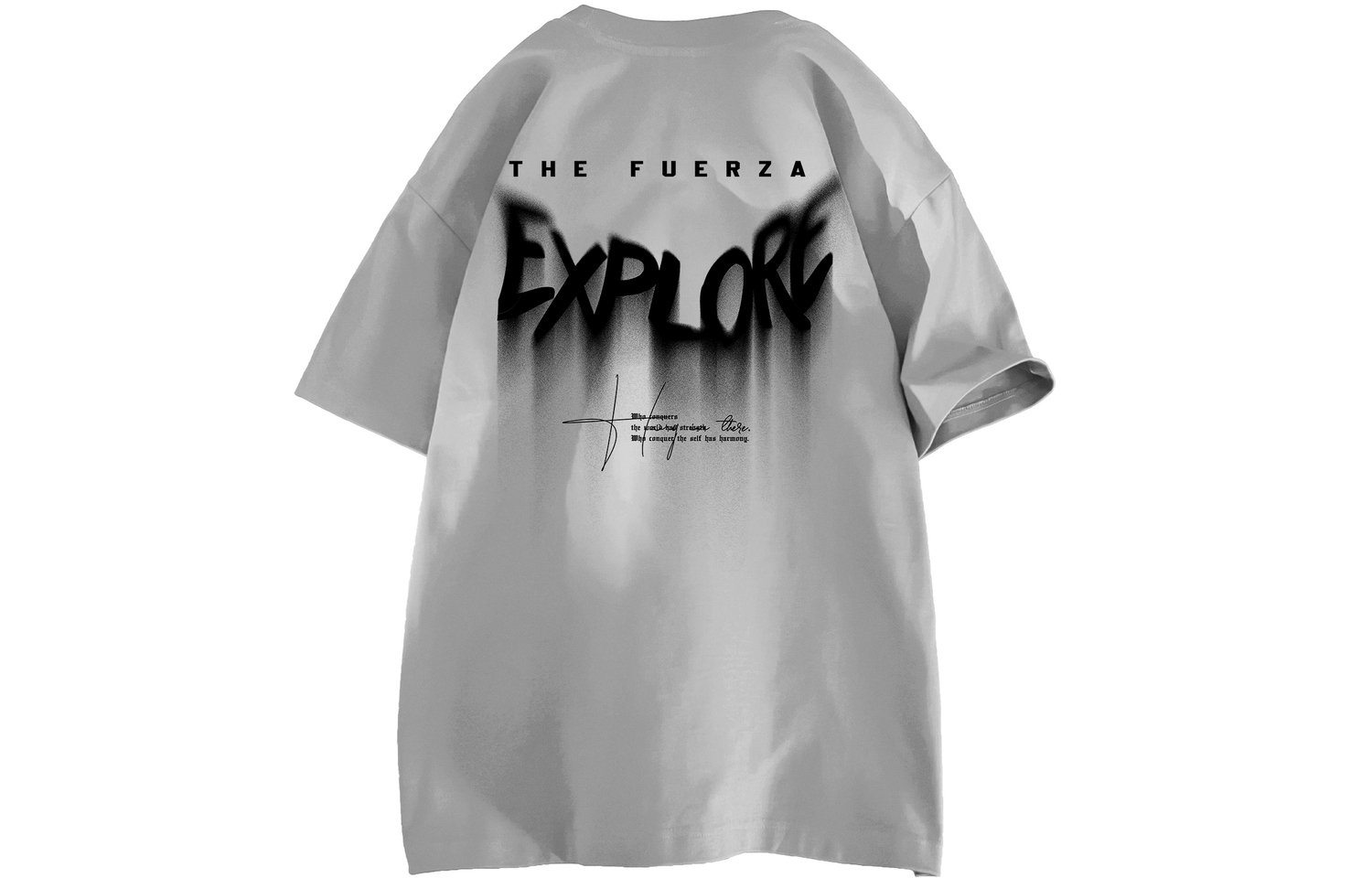 

Футболка унисекс FUERZA, светло-серый