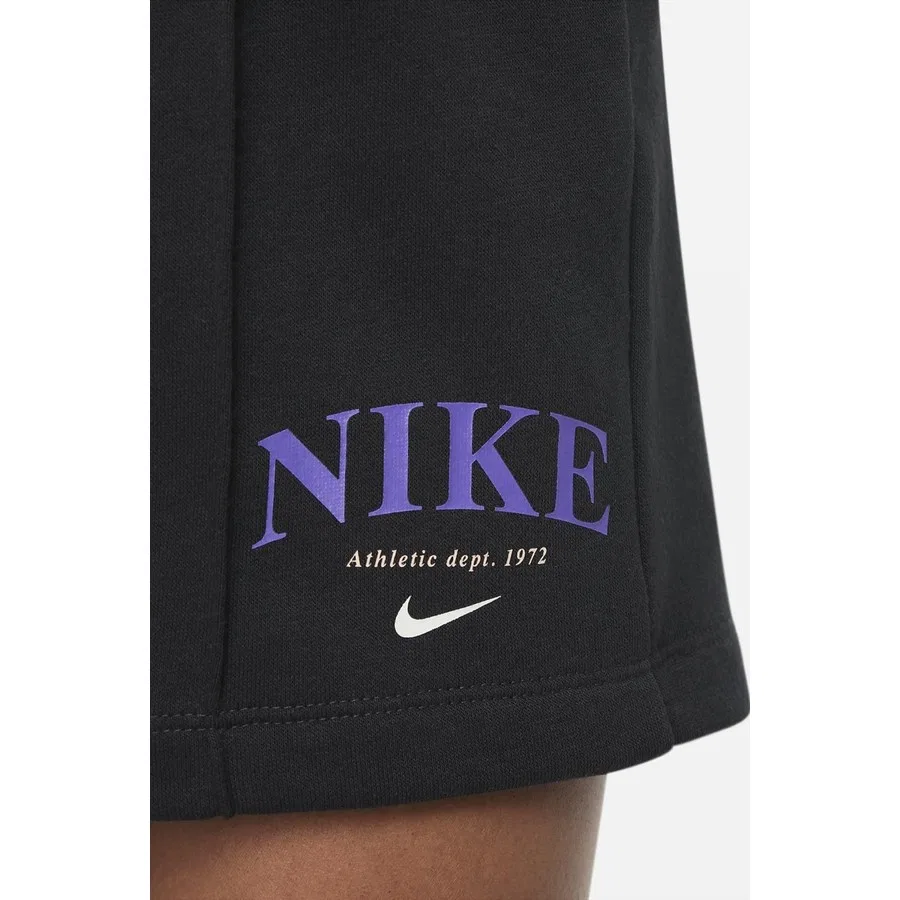 Детские шорты с регулируемым поясом Nike Sportswear, Черный — фото 4