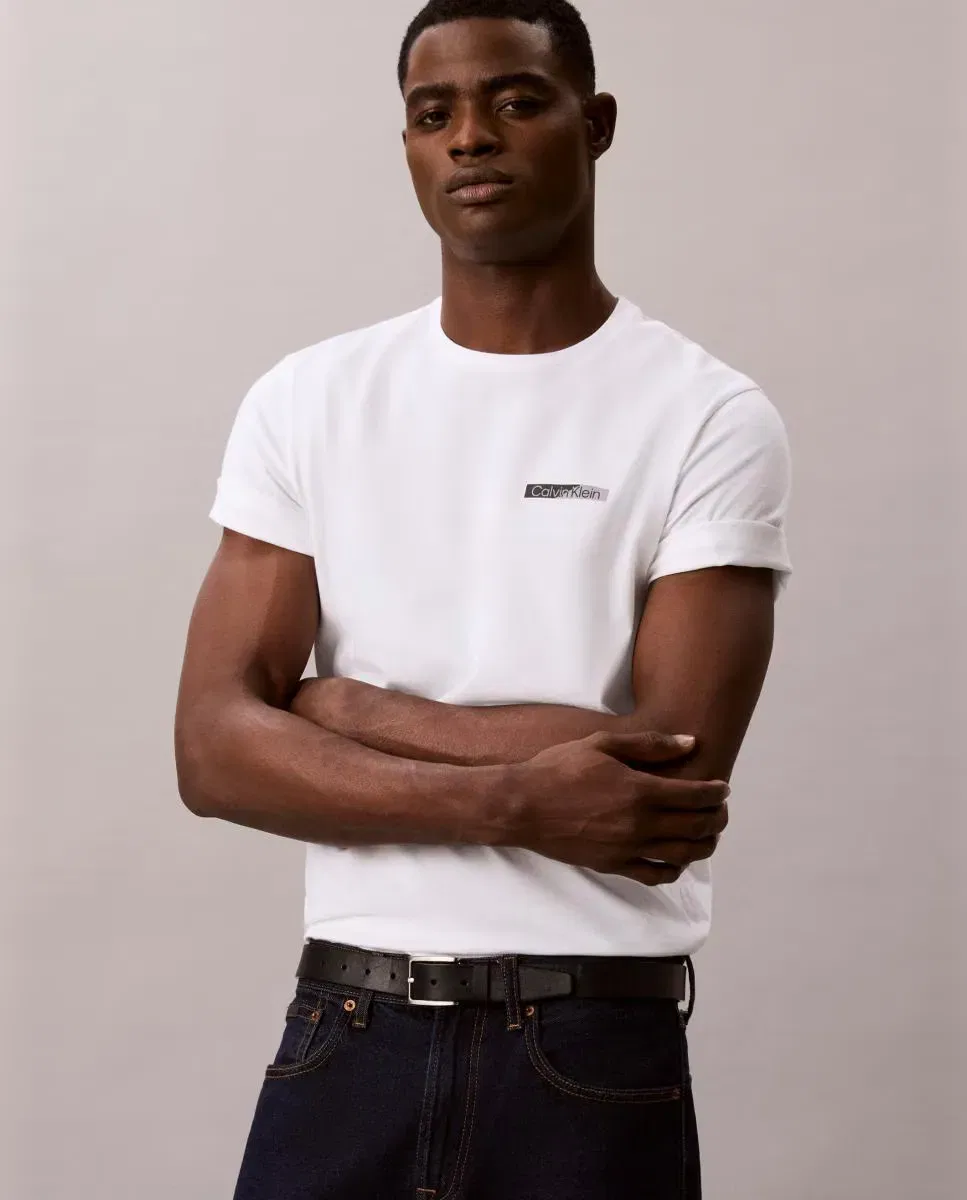 Мужская футболка хлопковая Calvin Klein, Blanco