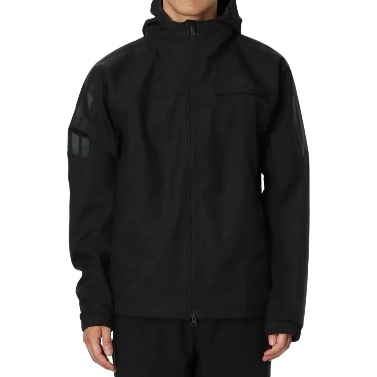 Мужская куртка Warm Woven Hooded Jacket 'Black' adidas, черный — фото 2