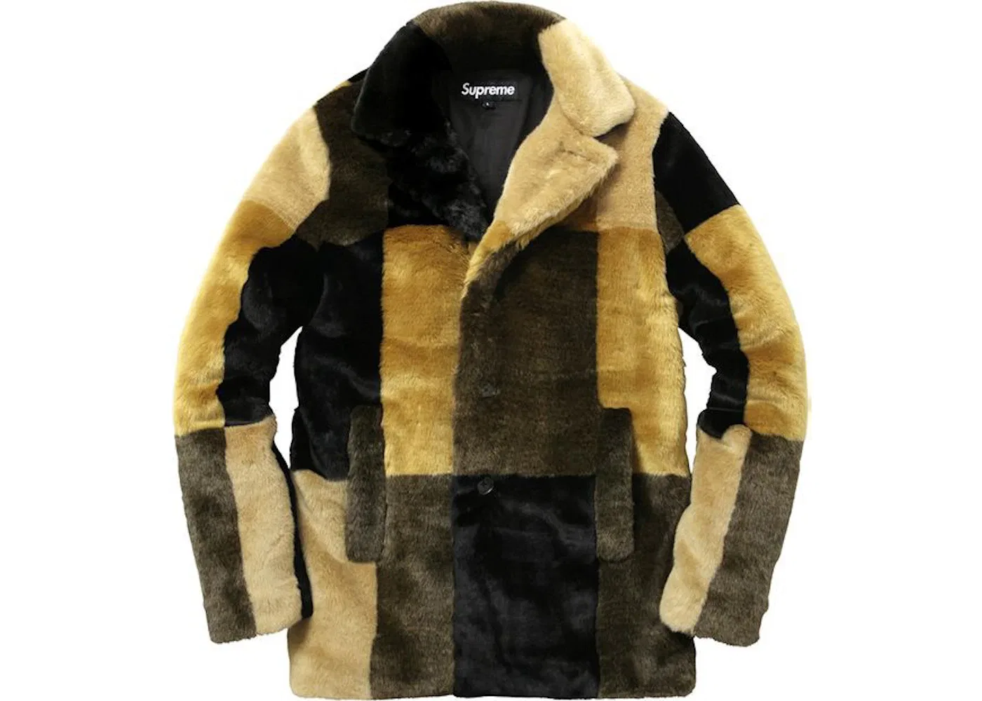 Мужское пальто из искусственного меха Multicolor Supreme, Multicolor