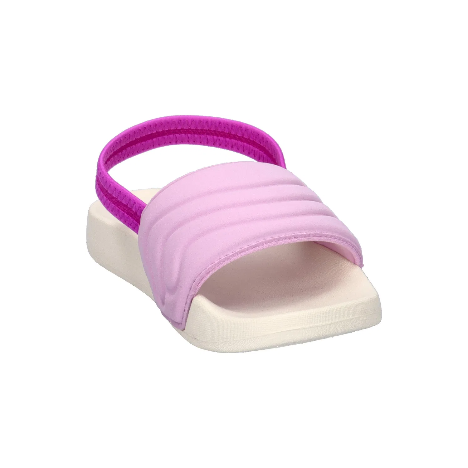 Детские шлепанцы с ремешком Adilette Estrap 2.0 Adidas, Weiss Konigliches Lila — фото 2