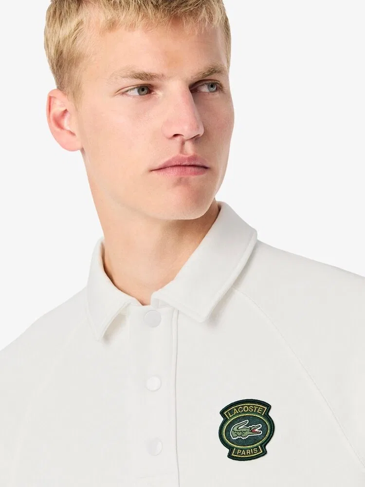 Свитшот с воротником LACOSTE Badge, Green — фото 2