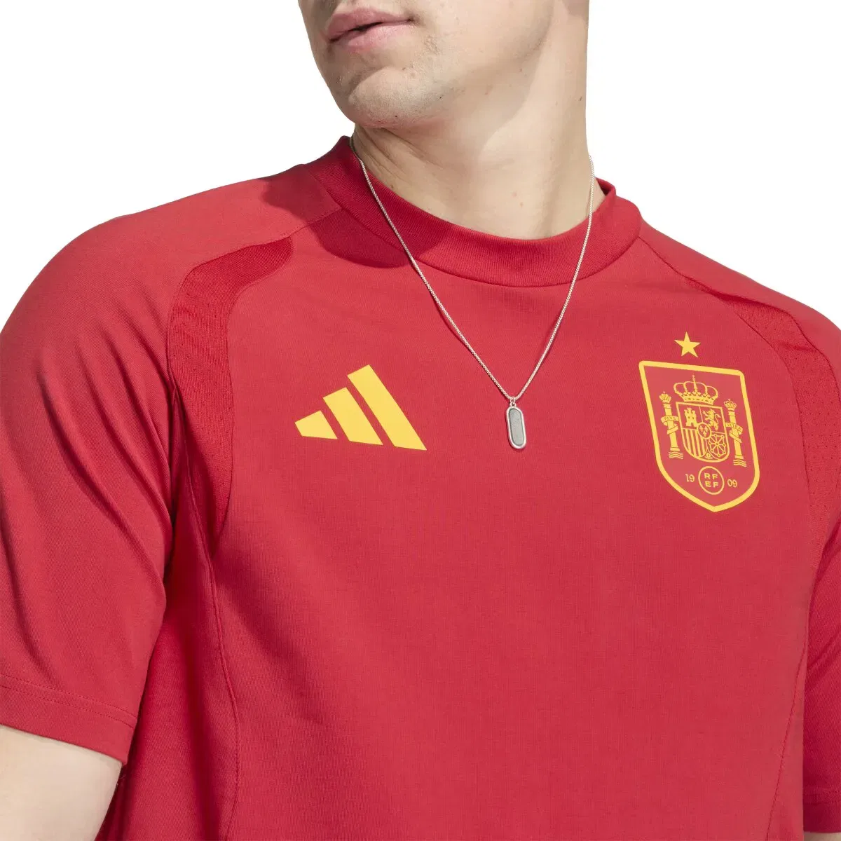 Мужская футболка España Mundial 2026 Tiro Travel adidas, Красный — фото 4