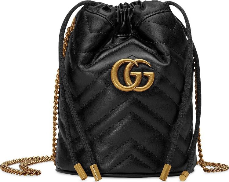 

Сумка Gucci GG Marmont Mini Bucket Bag Black, черный