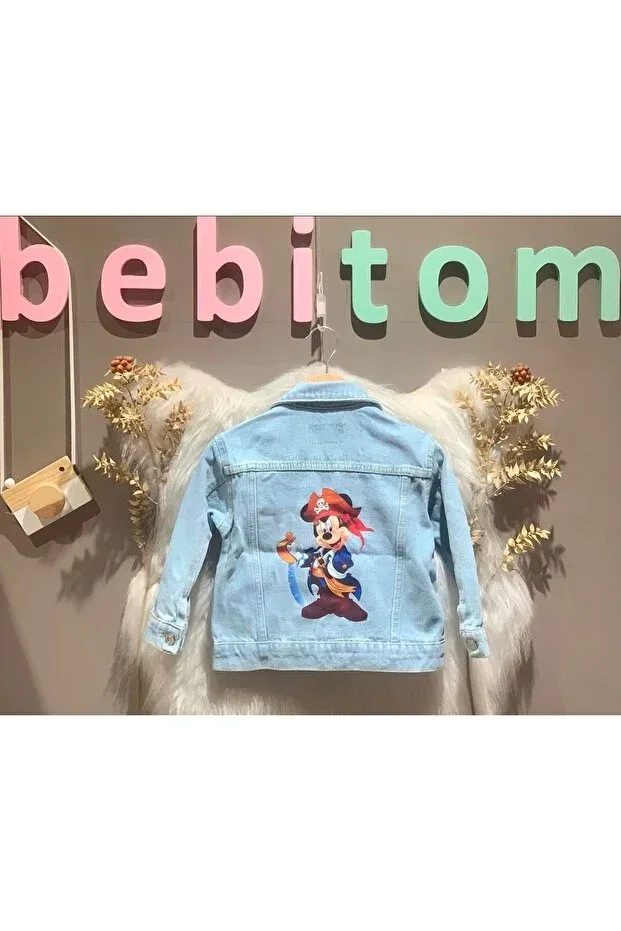 Мужская джинсовая куртка для детей 3-4 лет Bebitomkids