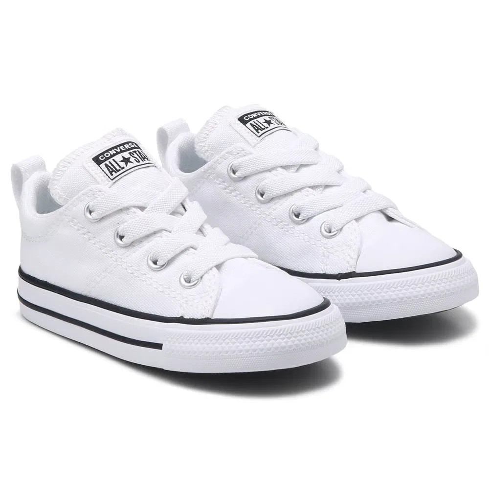 Детские низкие кроссовки Chuck Taylor All Star Madison для малышей Converse, White/Black