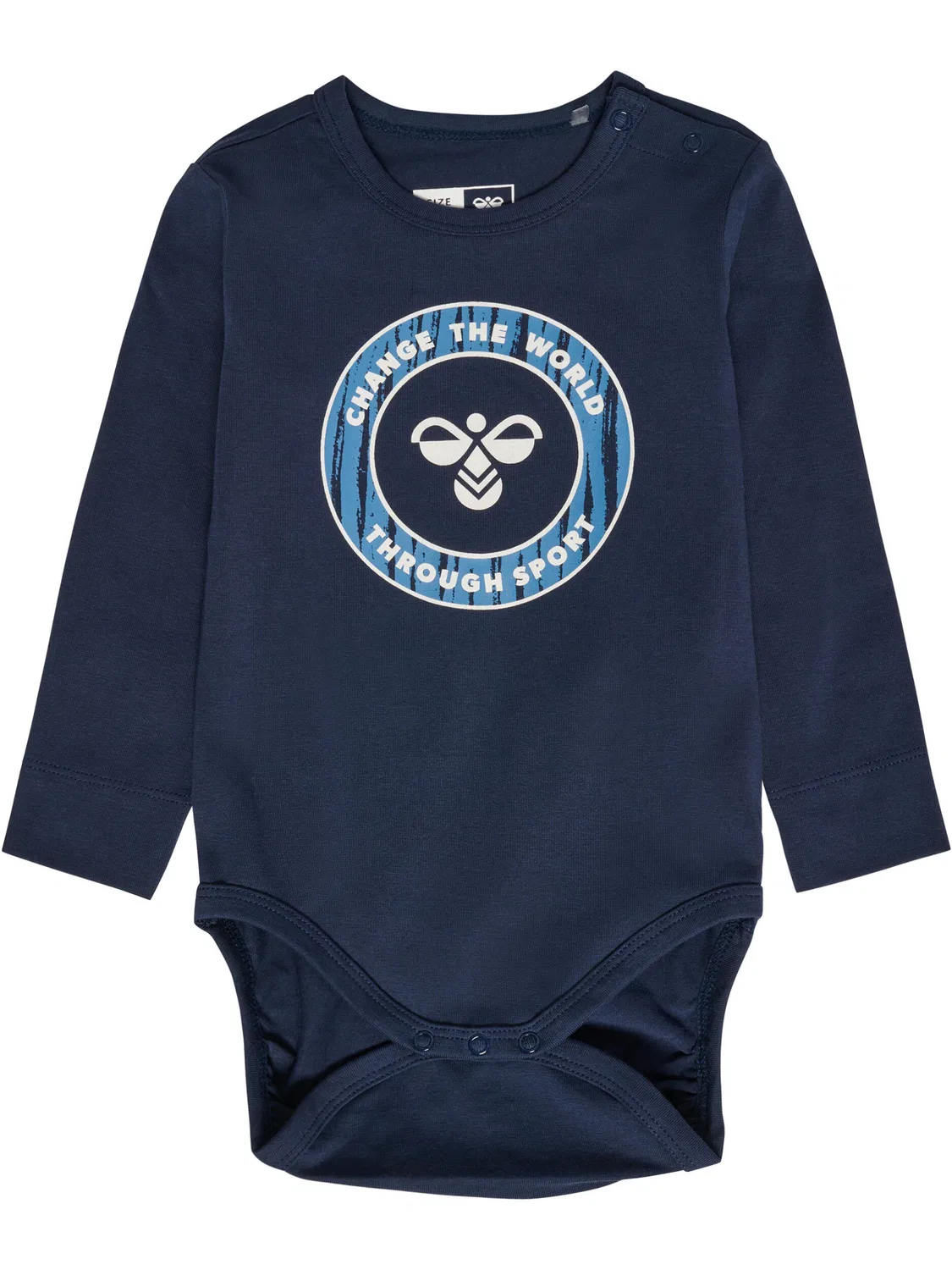 Детский хлопковый боди-комбинезон Hmlbobby Hummel, Blau