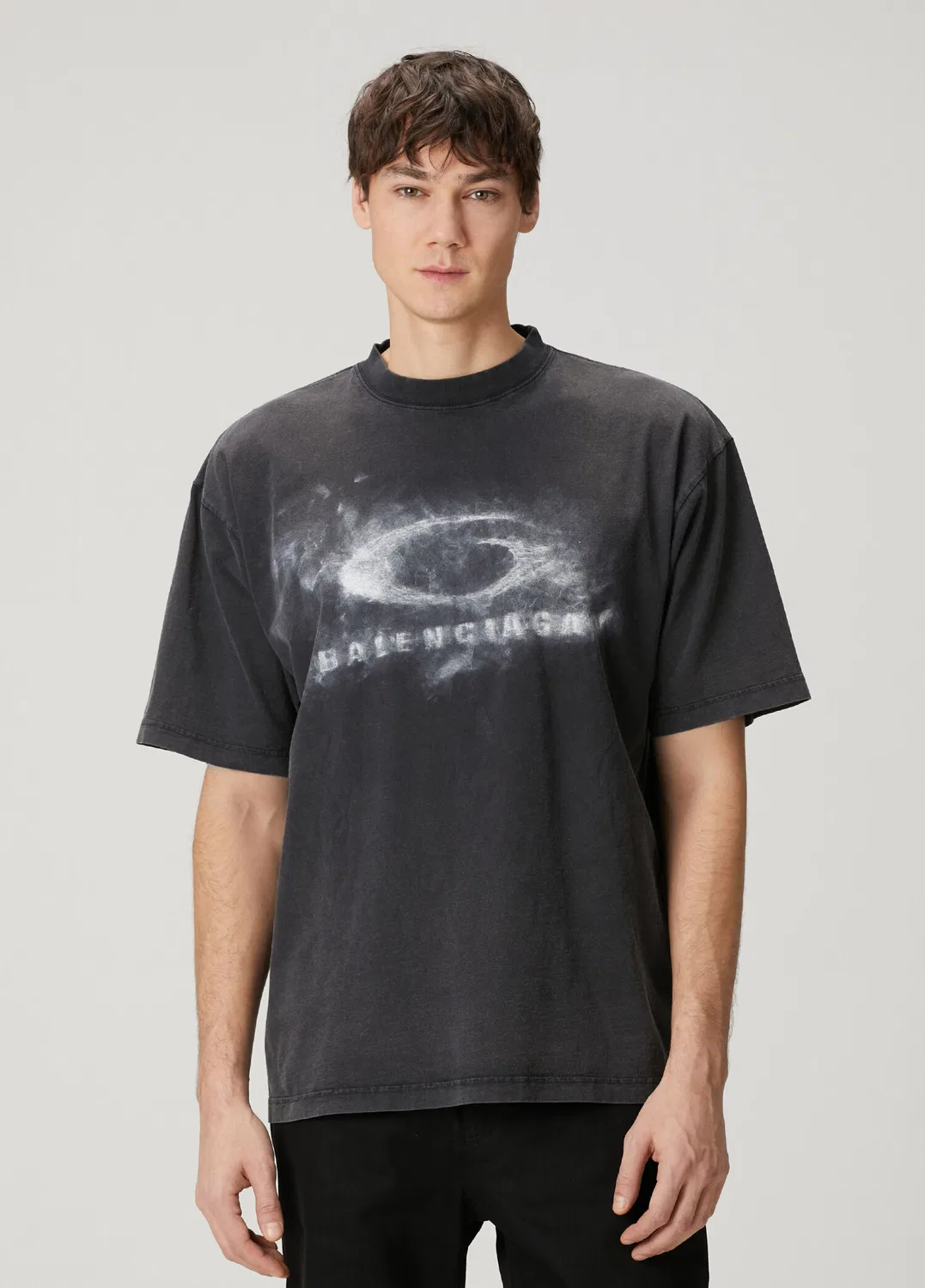 Футболка с логотипом Balenciaga, black